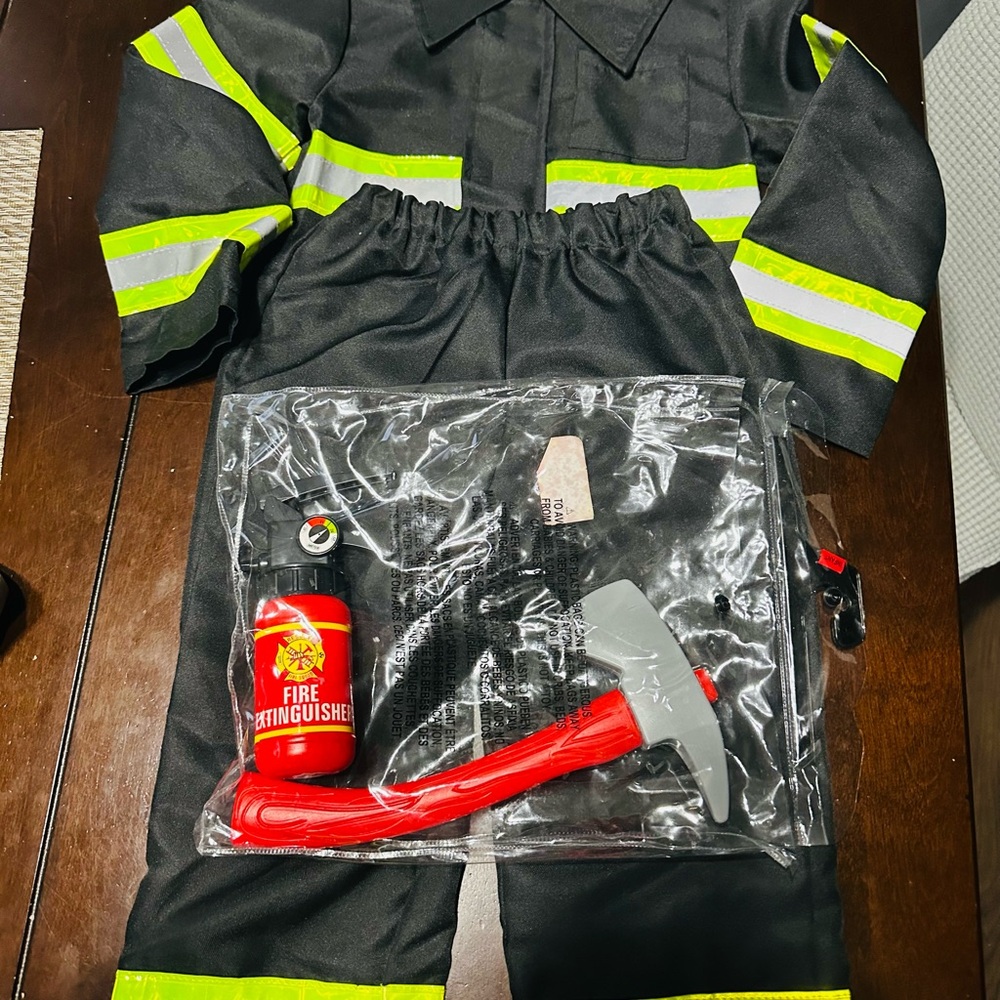 Kids Firefighter Costume with Accessories